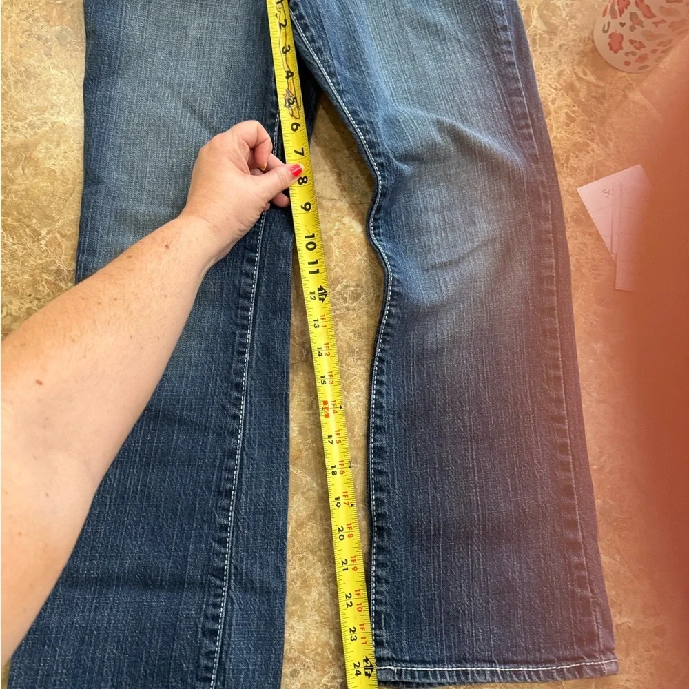 Gap Straight Leg Jeans Girl’s 12 Plus Medium Wash Denim Adjustable Waist